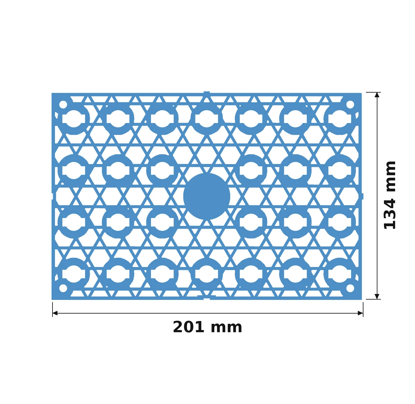 AquaVoxel XL26 plate: 201 by 134 mm