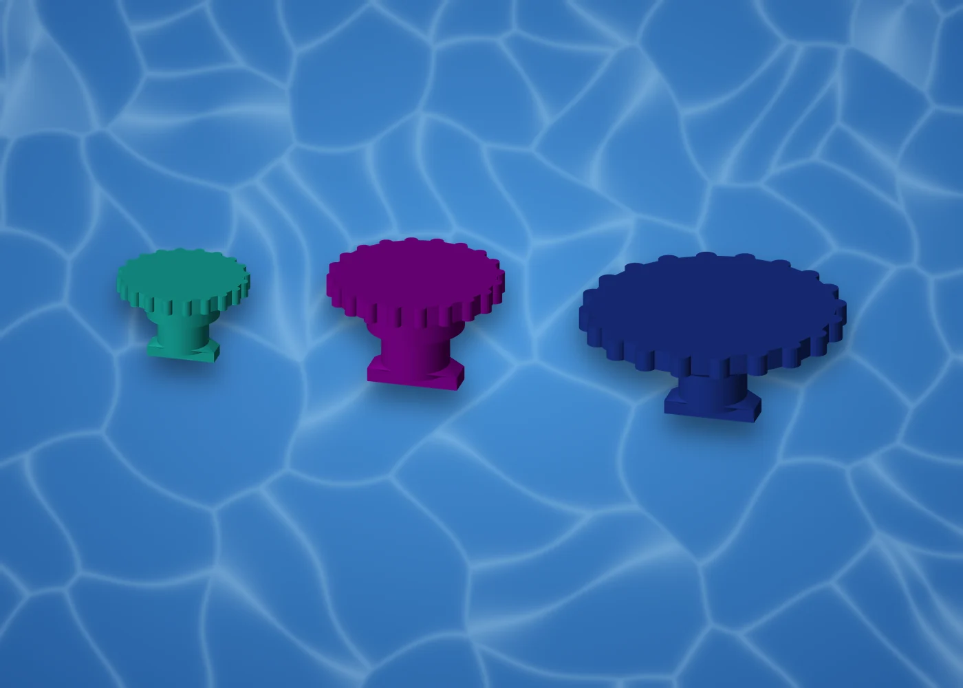 AquaVoxel twist-lock frag plugs