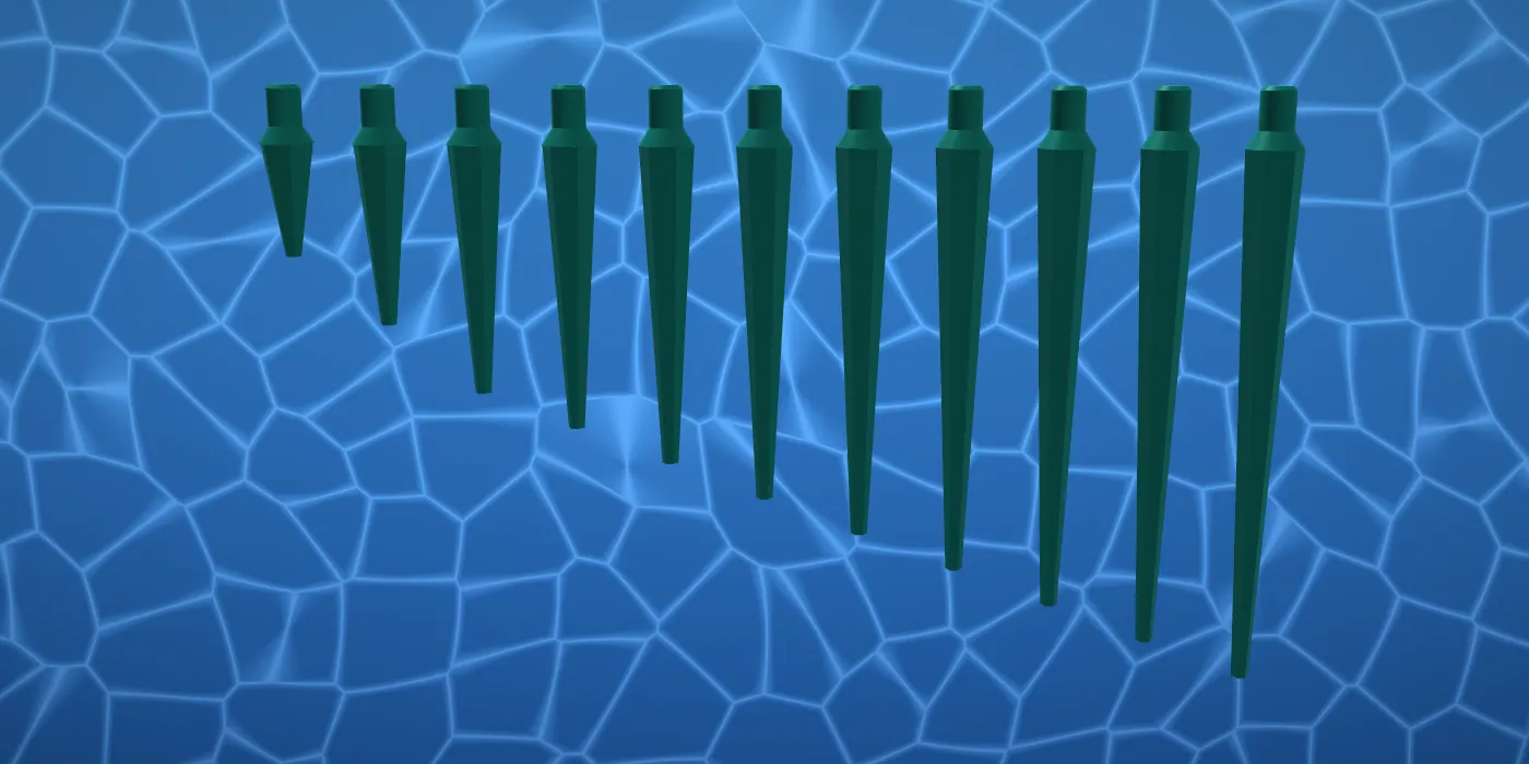 AquaVoxel pointed legs from 25 to 85mm
